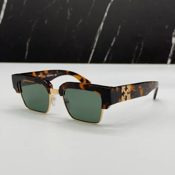 NEW OFF-WHITE WASHINGTON 055 HAVANA GOLD UNISEX SUNGLASSES OFF-WHITE WASHINGTON